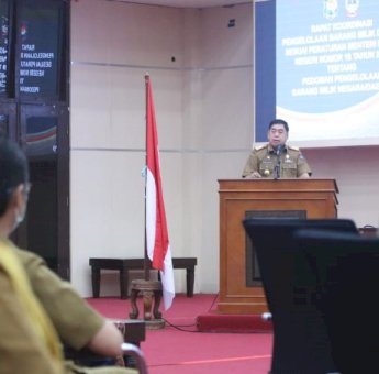Sekprov Sulsel Buka Rakor Pengelolaan Barang Milik Daerah