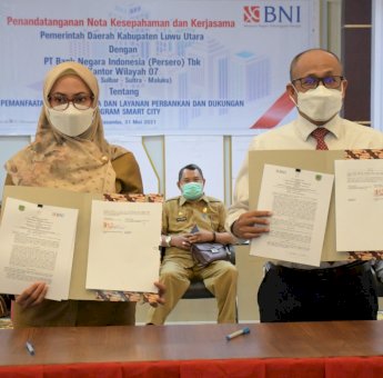 Dinilai Paling Siap Terapkan Smart City, BNI Jalin Kerjasama dengan Pemda Luwu Utara