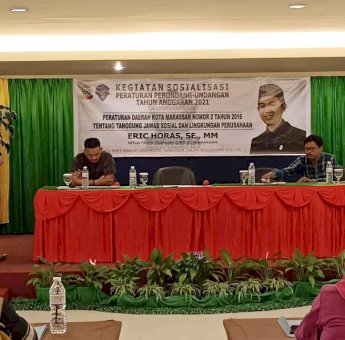 Dana CSR Kadang Tak Tepat Sasaran, Eric Horas Sosialisasikan Perda Tanggung Jawab Sosial dan Lingkungan Perusahaan