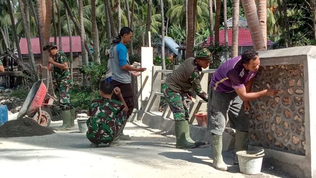 Satgas TMMD Ke 111 Selayar Finalisasi Pembangunan Jembatan Tola