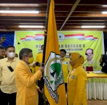 Aklamasi, Andi Kartini Ottong Resmi Pimpin Golkar Sinjai 2021-2026