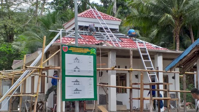 TMMD 111 Selayar, Pembangunan Masjid Kampung Tola Hampir Rampung