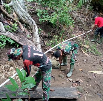 Berkat TMMD 111 Selayar, Kini Warga Tola Bisa Nikmati Air Bersih Langsung ke Rumah