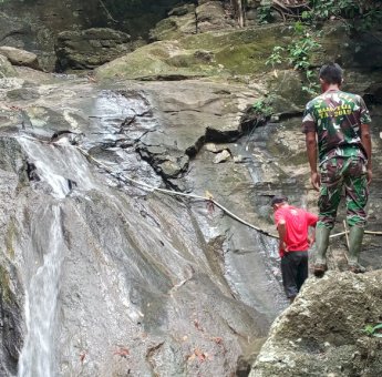 Ada Air Terjun Indah Dilokasi TMMD 111 Selayar