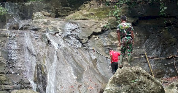 Ada Air Terjun Indah Dilokasi TMMD 111 Selayar