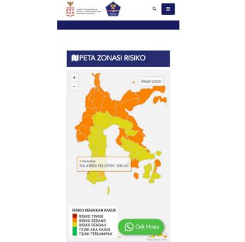 Kasus Corona Bertambah, Kabupaten Sinjai Kembali Zona Orange