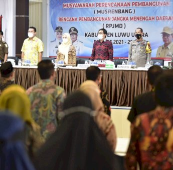 Musrenbang RPJMD 2021 – 2026 Bupati Lutra Ingatkan PD Hindari Kegiatan Tak Berhubungan Dengan Capaian Target