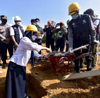 72 Unit Huntap Untuk Korban Bencana di Luwu Utara Mulai Dibangun
