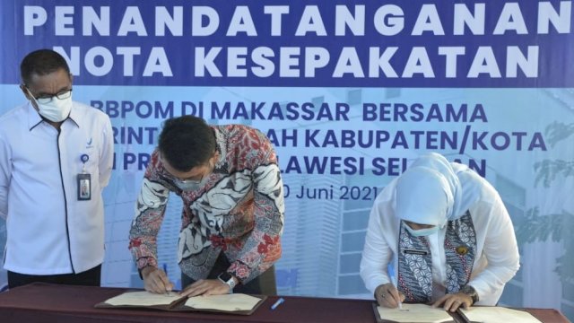Tingkatkan Pengawasan Obat dan Makanan, Pemkab Sinjai dan BBPOM Teken MoU