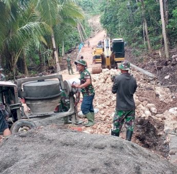 Hari ke-15 TMMD 111 Selayar, Progres Pekerjaan Capai 70 Persen