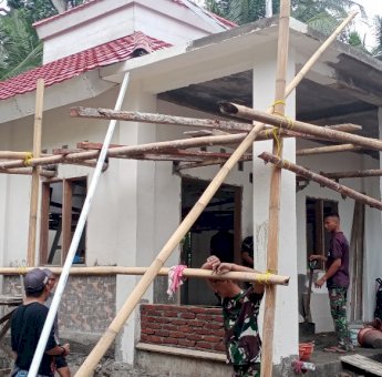 TMMD 111 Selayar, Pembangunan Masjid Kampung Tola Hampir Rampung