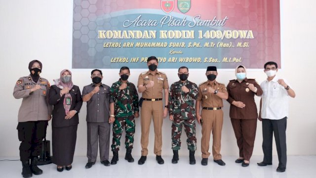 Hadiri Pisah Sambut Dandim 1409 Gowa, Adnan: Tetap Kompak untuk Dukung Pembangunan Daerah