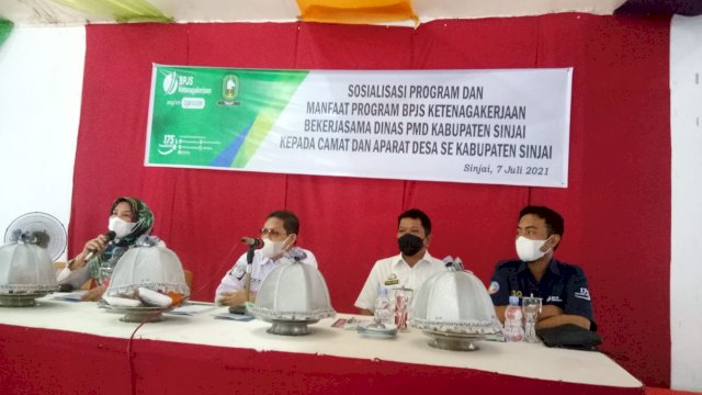 BPJS Ketenagakerjaan Sinjai Sosialisasi Jamsos ke Aparat Desa