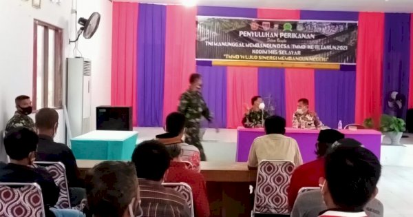 TMMD 111 Selayar Edukasi Masyarakat Tentang Perikanan