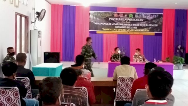 TMMD 111 Selayar Edukasi Masyarakat Tentang Perikanan