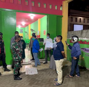 DPK KNPI Pallangga Ikut Lakukan Pengawasan Pengetatan PPKM Mikro