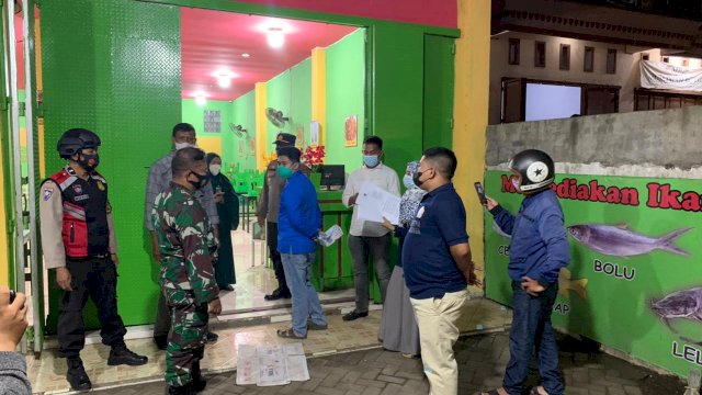 DPK KNPI Pallangga Ikut Lakukan Pengawasan Pengetatan PPKM Mikro
