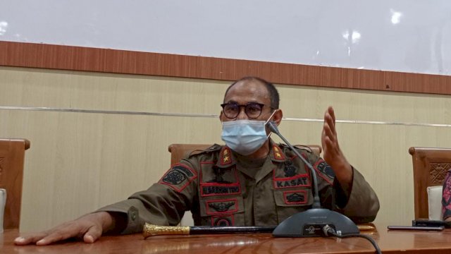 Kepala Satuan Polisi Pamong Praja (Satpol PP) Kabupaten Gowa, Alimuddin Tiro. (Chaerani)