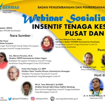 Kementerian Kesehatan Tunjuk Taufan Pawe Jadi Pemateri Webinar Insentif Tenaga Kesehatan