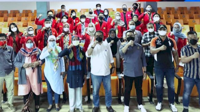 Mahasiswa peserta KKN Tematik Unhas gelombang 106 diterima pihak Kecamatan Rappocini, Makassar, Jumat (02/07/2021).