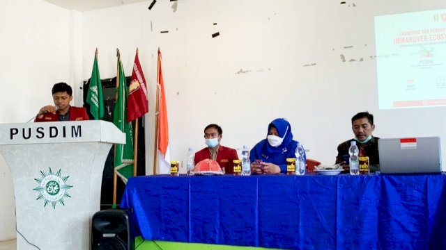 PC IMM Kota Makassar saat meluncurkan lembaga semi otonom bernama 'IMManuver Ecosystem' di Pusdim Kota Makassar, Kamis (29/7/2021).