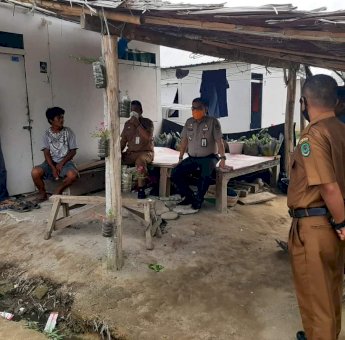 Temui Penghuni Huntara di Panampung, BPBD Pastikan Huntap Dibangun Secepatnya