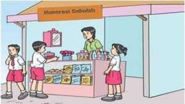 Ilustrasi Koperasi Sekolah.