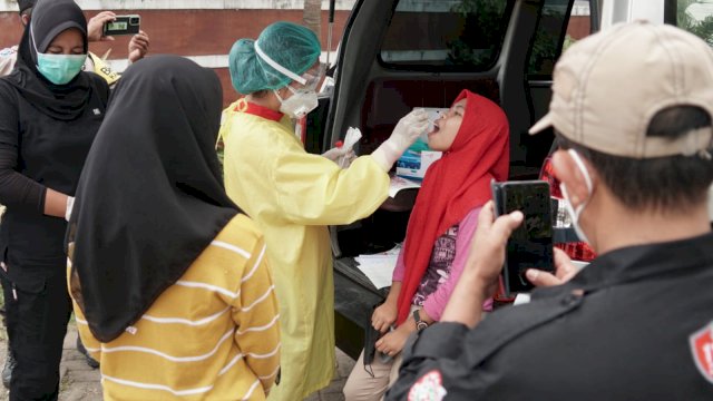 Tim Patroli Jaring Puluhan Pelanggar Prokes di Masa PPKM Level III Gowa