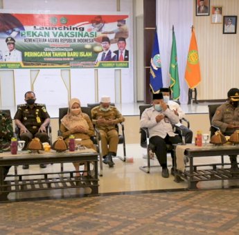 Launcing Pekan Vaksinasi Kemenag, Indah; Obat Terbaik Pandemi adalah Vaksin