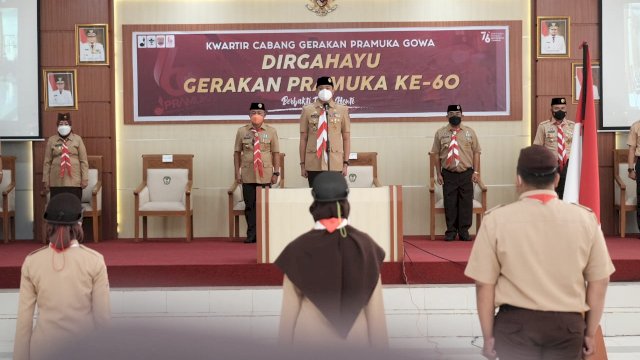 Adnan Purichta Ajak Seluruh Anggota Pramuka Kabupaten Gowa Kolaborasi Lawan Covid-19