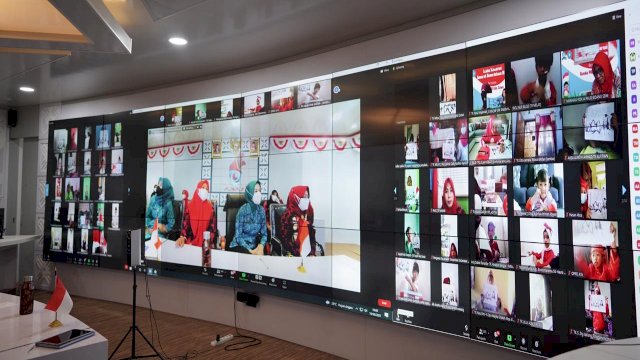 Semarakkan HUT Kemerdekaan RI ke-76, 374 Anak PAUD di Kabupaten Gowa Ikut Lomba Mewarnai