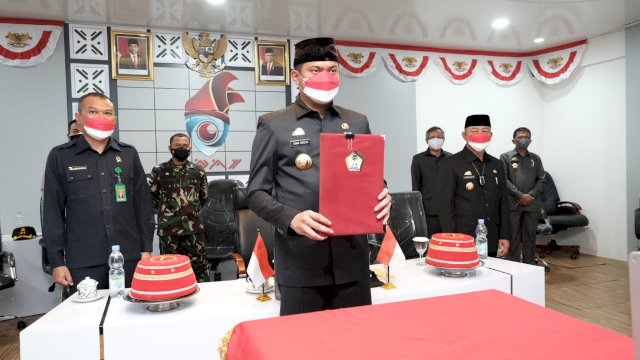 RPJMD 2021-2026 Kabupaten Gowa Ditetapkan, Adnan Minta Dukungan Masyarakat