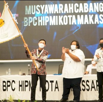 Aklamasi, Fadel Resmi Pimpin HIPMI Kota Makassar Periode 2021-2024