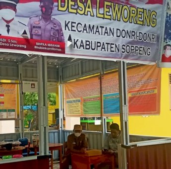 Kerjasama Pemdes Leworeng Soppeng dan Puskesmas Tekan Penyebaran Covid-19