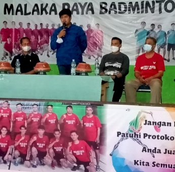 Ketua Atletik Soppeng Buka Turnamen Bulutangkis Malaka Raya, Ini Pesannya