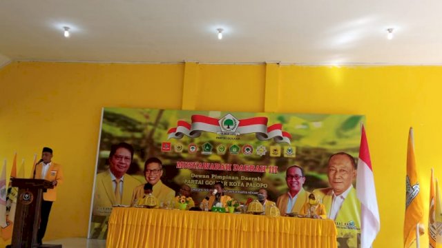 Musda DPD II Golkar Kota Palopo, Kamis (26/8/2021).