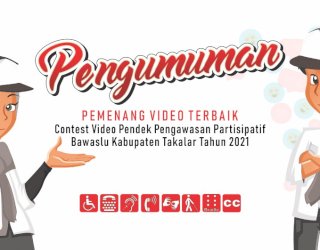 Bawaslu Takalar Umumkan Pemenang Lomba Video Pendek