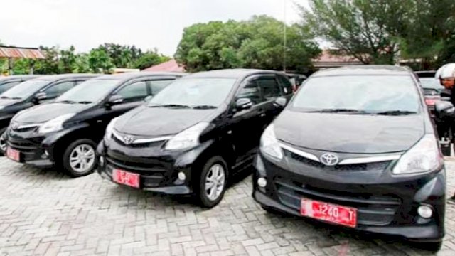 Ilustrasi sejumlah kendaraan dinas (randis) yang sedang terparkir.