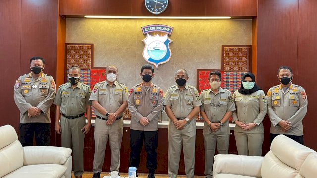 Ketua KBPP Polri Sulsel Ilham Arief Sirajuddin saat menemui Kapolda Sulsel Irjen Pol Merdisyam, Rabu (01/09/2021).