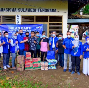 Bulan Bakti, Demokrat Sulsel Berbagi di Tujuh Asrama Mahasiswa dari Luar Sulsel