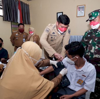 Sasaran Vaksinasi Pelajar SMP di Gowa Capai 10.600 Siswa