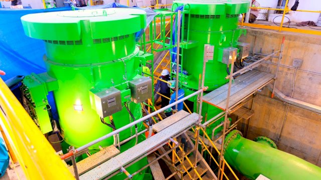 Proses pengujian Hydrostatic Test pembangunan PLTU Sulsel Barru-2. (Istimewa)