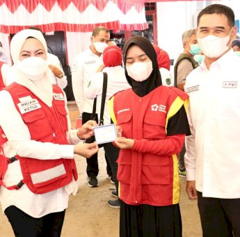 Hut PMI ke-76 Tahun, Bupati Luwu Utara Launching Serbuan Vaksin Pemuda