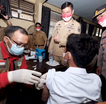 Vaksinasi Pemkab Gowa Bersama Kodim 1409 akan Sasar Pasar-Pasar Tradisional