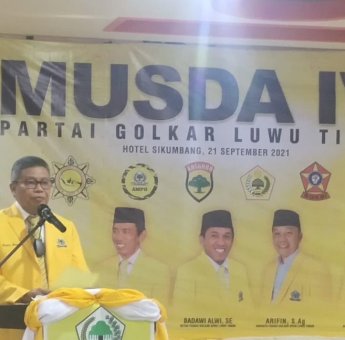 Musda Golkar Luwu Timur, Taufan Pawe: Sebagai Kader Dibutuhkan Kecerdasan Emosional