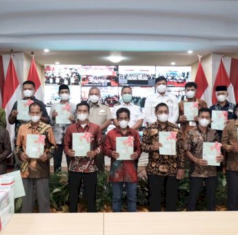 1.500 Lahan Pertanian di Kabupaten Gowa Terima Sertifikat Tanah Gratis