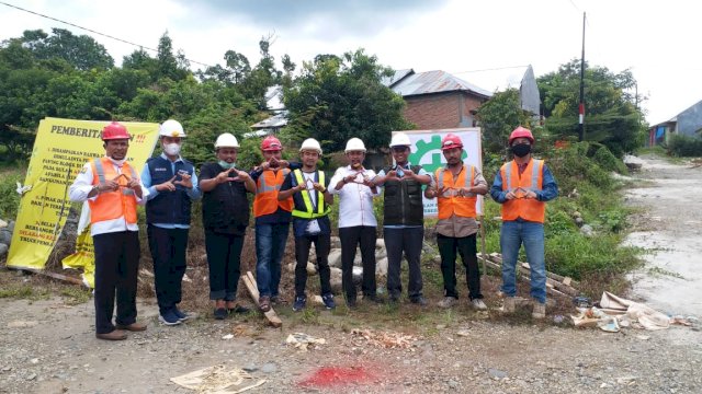 Perkim Palopo Dampingi Tim Balai Satker Pemprov Sulsel, Rabu (1/9/2021).