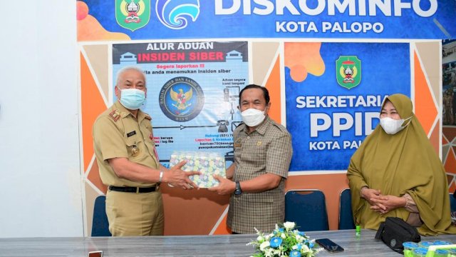 Acara Serah Terima Jabatan Kadis Kominfo Kota Palopo, Selasa (28/9/2021).