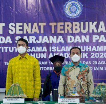 Hadiri Wisuda IAIM Sinjai, Ini Pesan Andi Sudirman Sulaiman