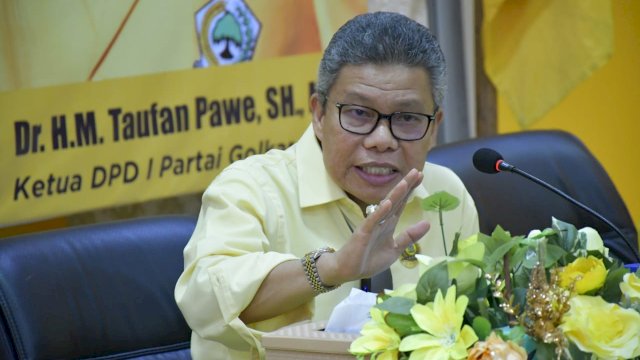 Ketua DPD I Partai Golkar Sulawesi Selatan, Taufan Pawe.